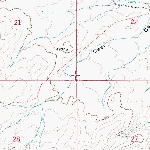 Topographic Map of Lower Irabane Tank, NM