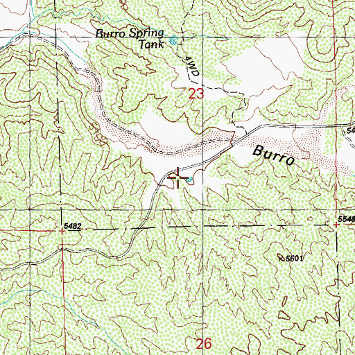 Topographic Map of Richardson Tank, NM