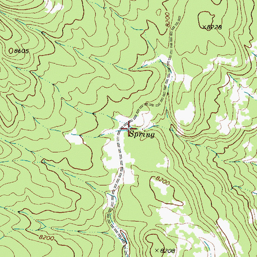 Topographic Map of Tusas Tank, NM