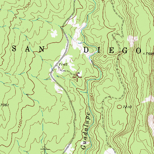 Topographic Map of Llano Locl Spring, NM