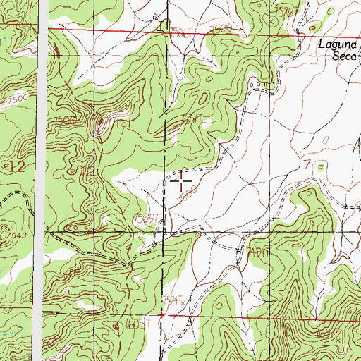 Topographic Map of Fence Tank, NM