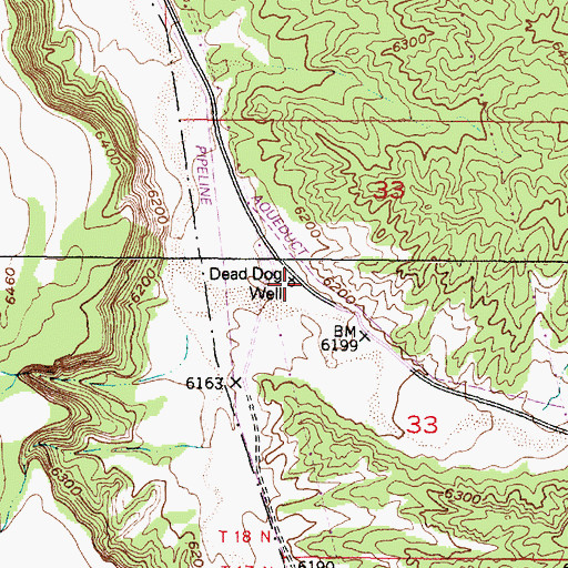 Topographic Map of Dead Dog Well, NM