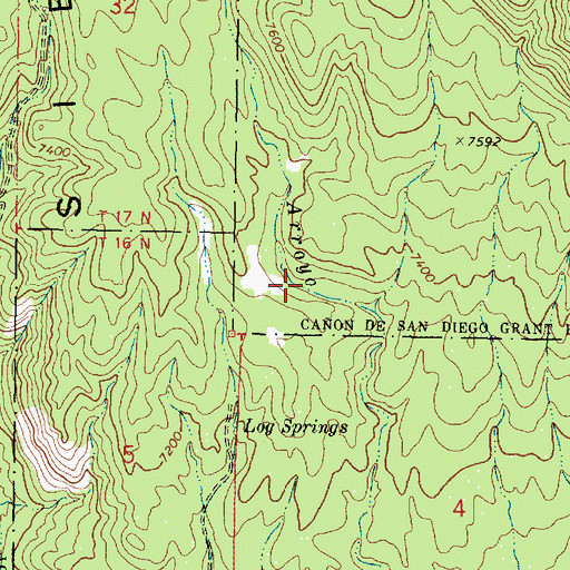 Topographic Map of Barrel Spring, NM
