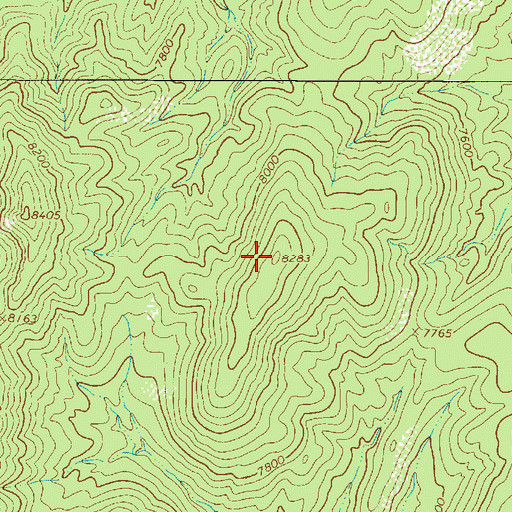 Topographic Map of El Poso, NM