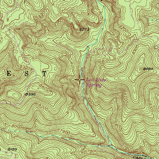 Topographic Map of Los Utes Spring, NM