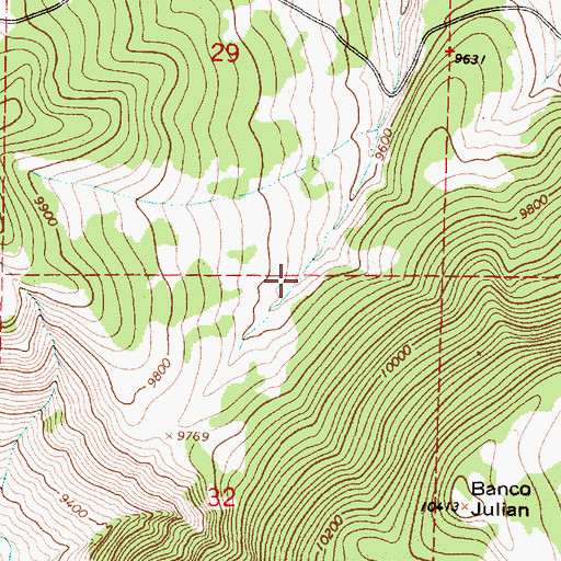 Topographic Map of Valdez Tank, NM