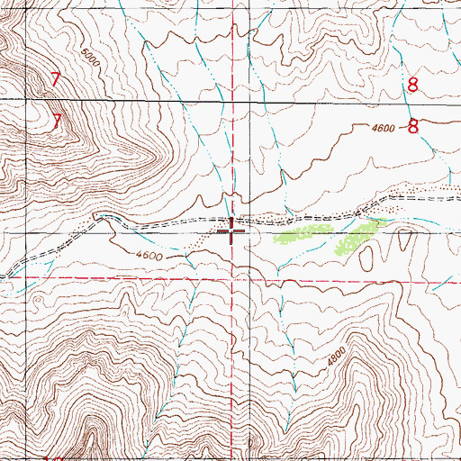 Topographic Map of Thurgood Canyon, NM