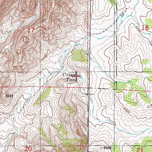 Topographic Map of Crispy Tank, NM