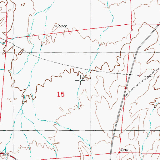 Topographic Map of Grapevine Canyon, NM