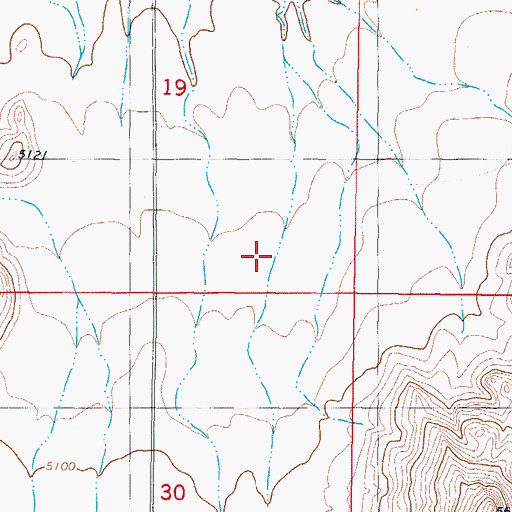Topographic Map of Jonce Canyon, NM