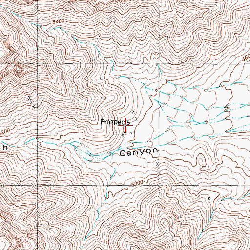 Topographic Map of L H Makinson, NM