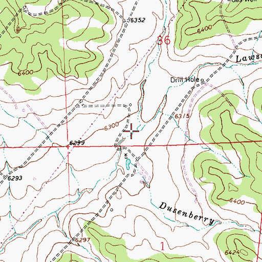 Topographic Map of Lawson Glade, NM