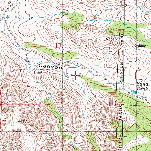 Topographic Map of New Tank, NM