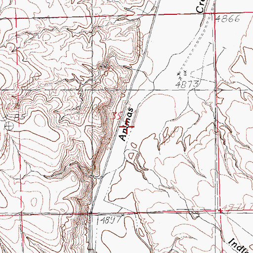 Topographic Map of Abe Yarbrough, NM