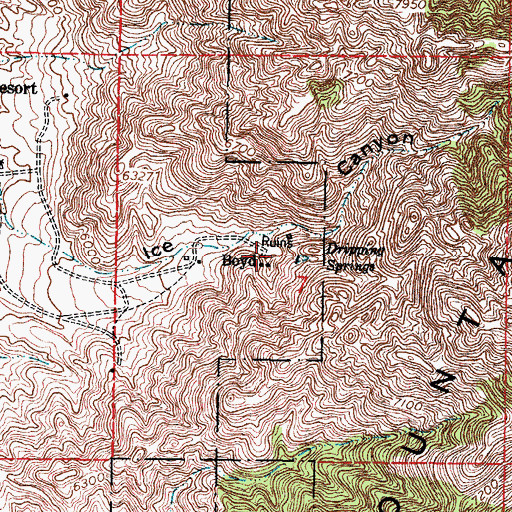Topographic Map of Boyd, NM