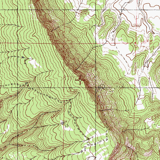 Topographic Map of Briggs Mesa, NM