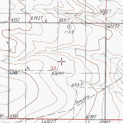 Topographic Map of C Davis Place (historical), NM