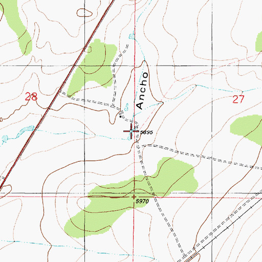 Topographic Map of Cooper, NM