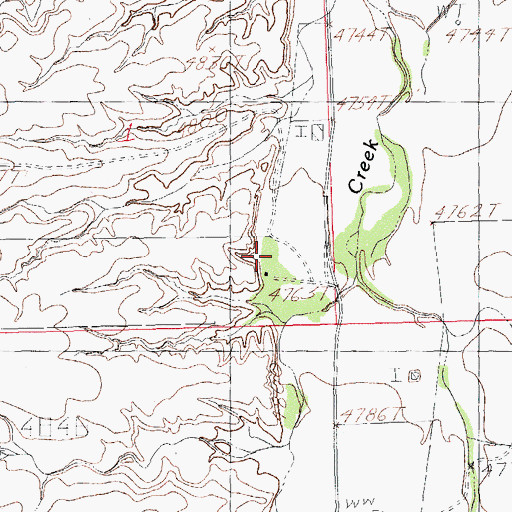 Topographic Map of Eakins, NM