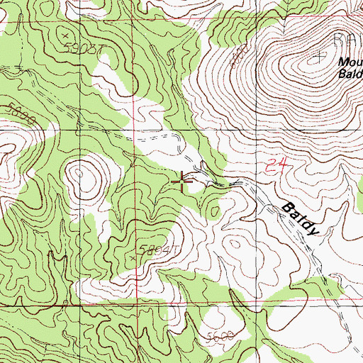 Topographic Map of Eaton Place, NM