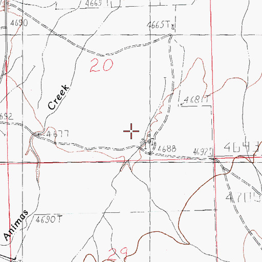 Topographic Map of Gibson Place, NM