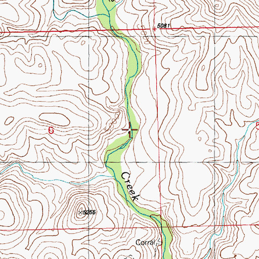 Topographic Map of Gunn Place (historical), NM
