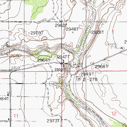 Topographic Map of Harroun Crossing, NM