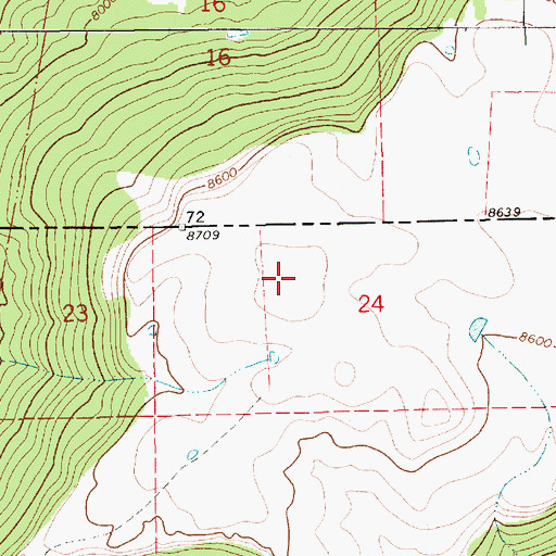 Topographic Map of Horse Mesa, NM