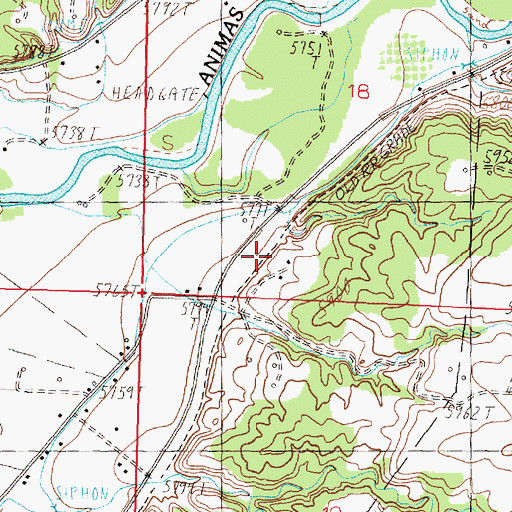 Topographic Map of Inca, NM