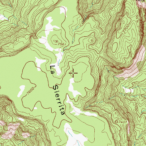 Topographic Map of La Sierrita, NM