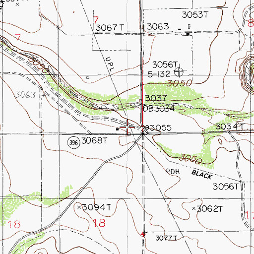 Topographic Map of Lookout Crossing, NM