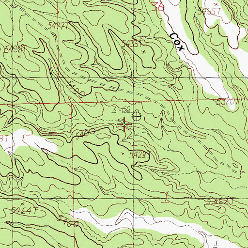 Topographic Map of Lovett, NM