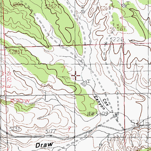 Topographic Map of Mace, NM