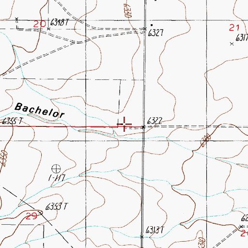 Topographic Map of Martin Place, NM