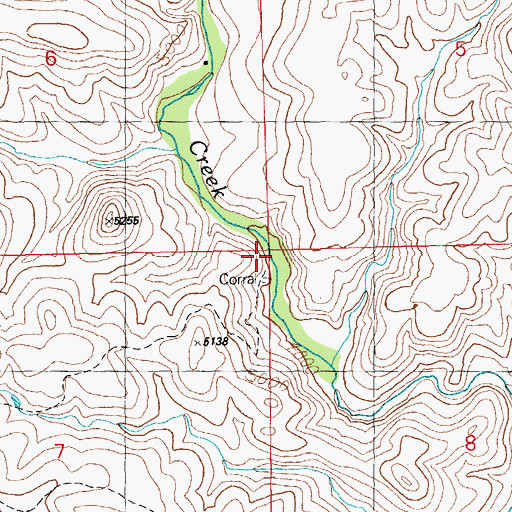 Topographic Map of Matthew Place, NM