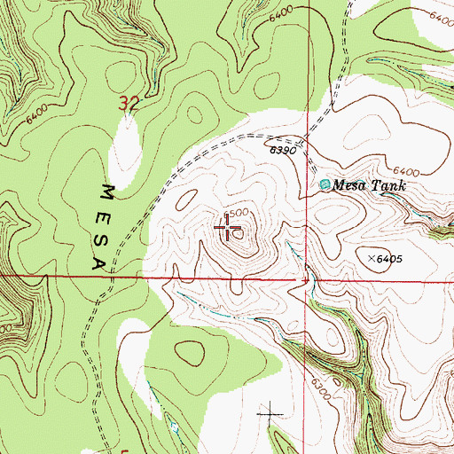 Topographic Map of Mesa Redonda, NM