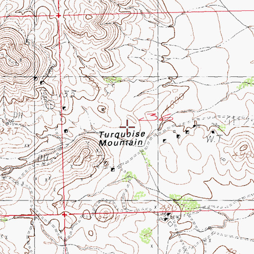 Topographic Map of Old Hachita, NM