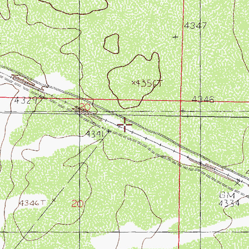 Topographic Map of Pronto, NM