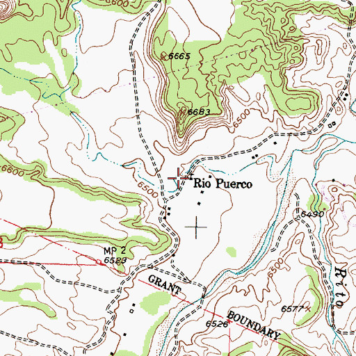 Topographic Map of Rio Puerco, NM