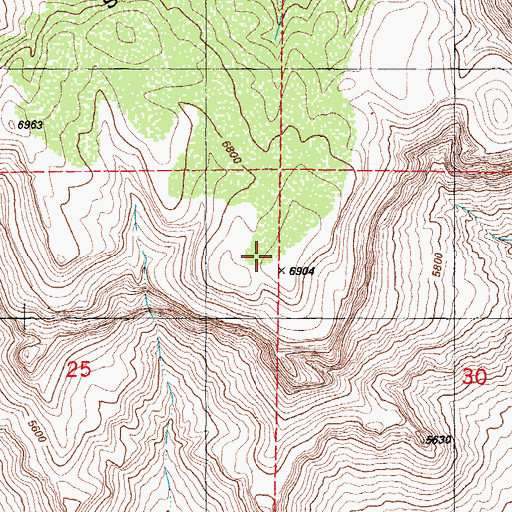 Topographic Map of Sheep Mountain, NM