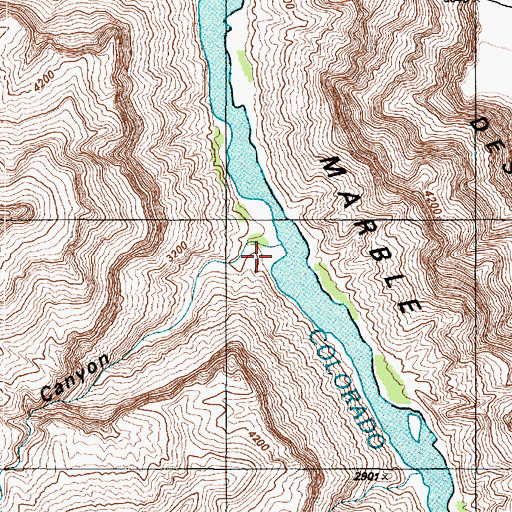 Topographic Map of Awatubi Creek, AZ