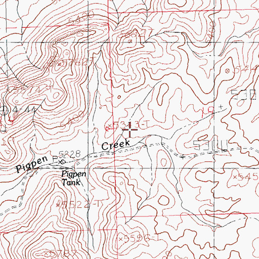 Topographic Map of Yarbrough Place, NM