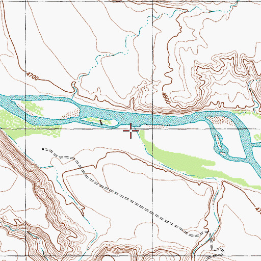 Topographic Map of Salt Wash, NM