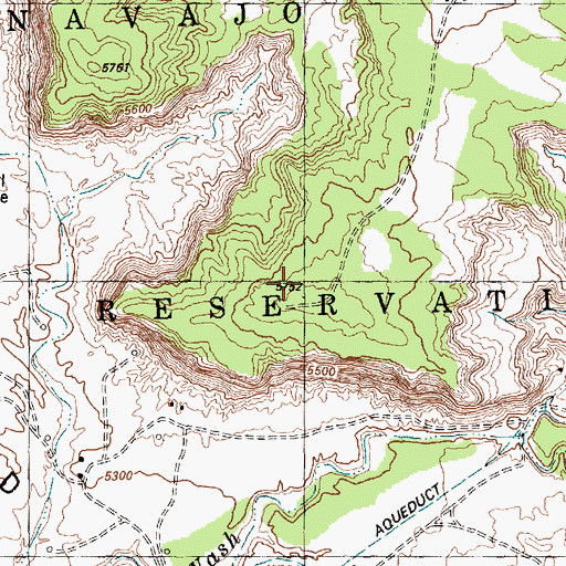 Topographic Map of Palmer Mesa, NM