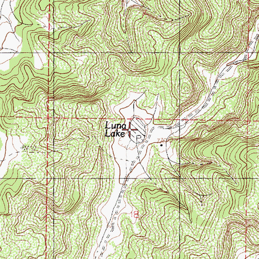 Topographic Map of Luna Lake, NM