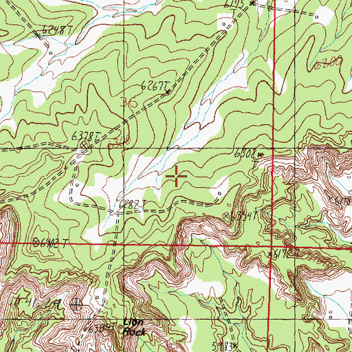 Topographic Map of Decker Spring, NM