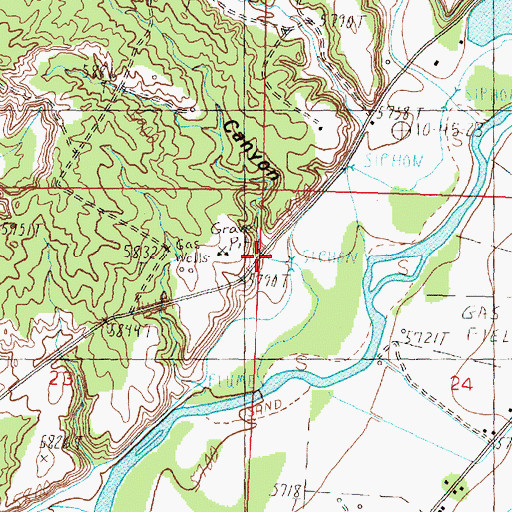 Topographic Map of Flume Canyon, NM