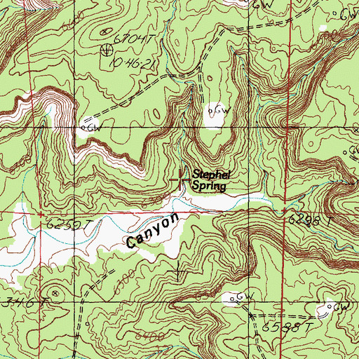 Topographic Map of Stephel Spring, NM