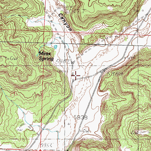 Topographic Map of Minix Canyon, NM