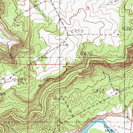 Topographic Map of Pump Mesa, NM